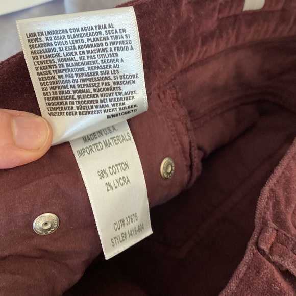 Burgundy Rocket Sz 26 Citizens of Humanity - Picture 6 of 7